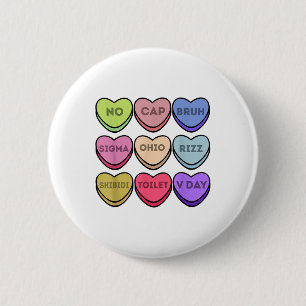 Rizz Valentines Candy Heart Boys Valentine Bruh Si 6 Cm Round Badge