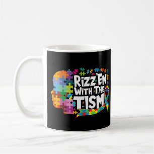 Rizz'em With The Tism Funny Meme Autism Awareness Coffee Mug