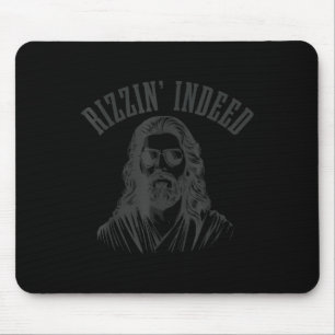 Rizzin Indeed Funny Jesus He Is Rizzin Easter Chri Mouse Pad