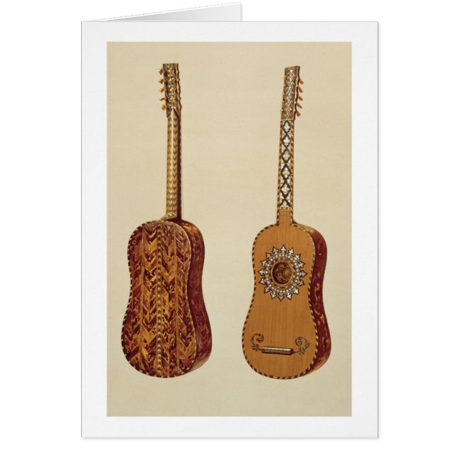 Rizzio Guitar, from 'Musical Instruments' (coloure (Front)
