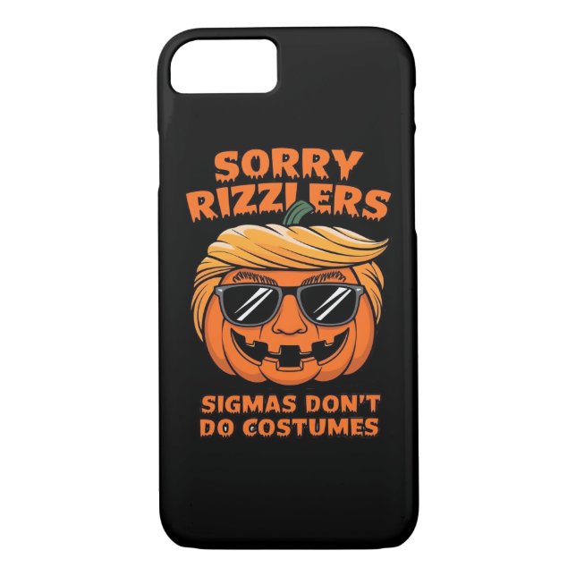Rizzlers, Sigmas Don’t Do Costumes - Trumpkin Sigm Case-Mate iPhone Case (Back)