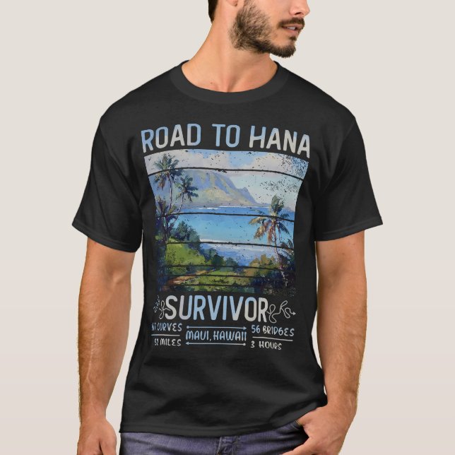 Rjc Road To Hana Survivor Maui Hawaii Trip Adventu T-Shirt (Front)