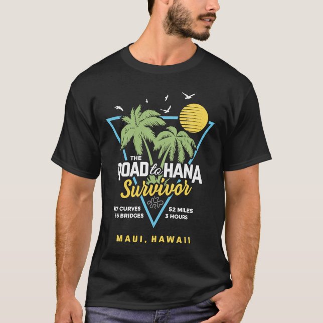 RJC Road to Hana Survivor Maui Hawaii Trip Adventu T-Shirt (Front)
