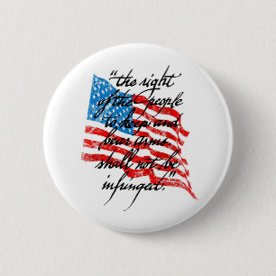 RKBA Shall Not Be Infringed 6 Cm Round Badge
