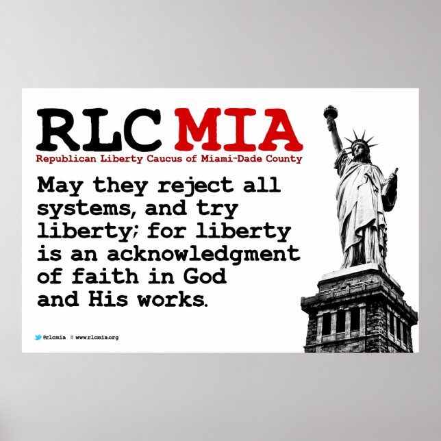 RLC MIA Poster 36" x 24" (Front)