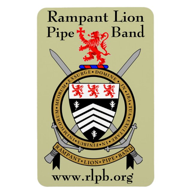 RLPB Crest  Magnet 4X6 - w/URL 1 (Vertical)