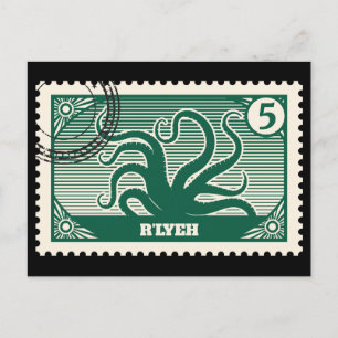 R'lyeh Post Stamp Postcard