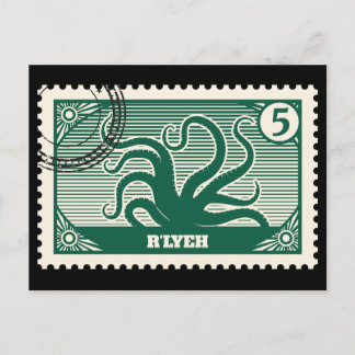 R'lyeh Post Stamp Postcard