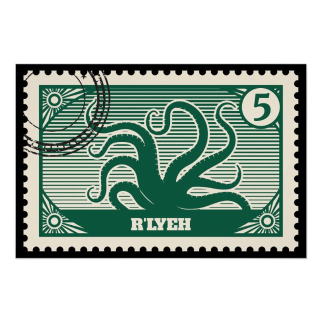 R'lyeh Post Stamp Poster (Front)