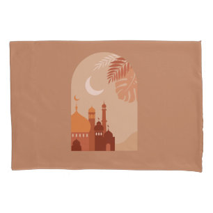 Rmadan Kareem Aesthetic Boho Fleece Blanket Pillowcase