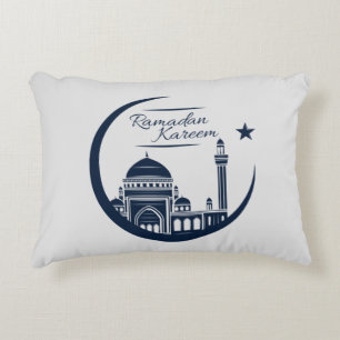 Rmadan Kareem Fleece Blanket Decorative Cushion