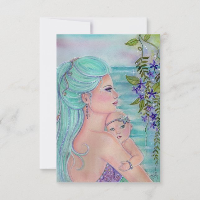 rmaid mother and baby invitations by Renee Lavoie (Front)