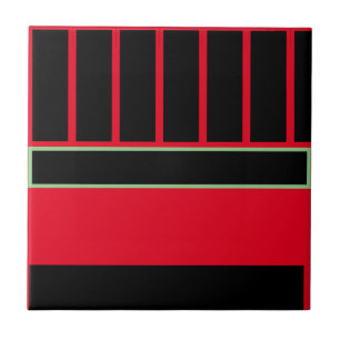 RMdesignflo55 CeramicTile coler Rrd- Sage- Black Ceramic Tile