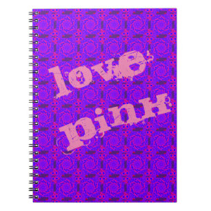 rmdesignflo55 LOVE PINK MANDALA NOTEBOOK