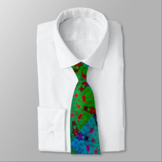 rmdesignflo55 tie BLUE GREEN CUTE Neck Tie