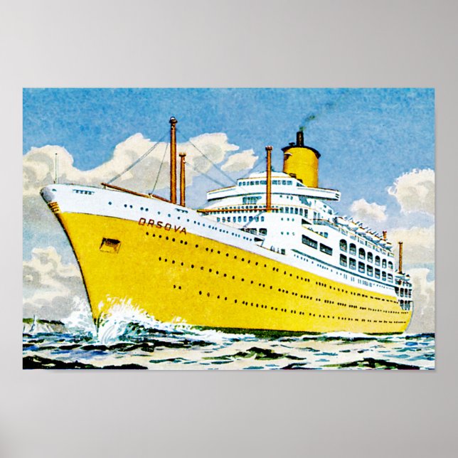 RMS Orsova at Sea Poster (Front)