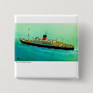 RMS Parthia 15 Cm Square Badge