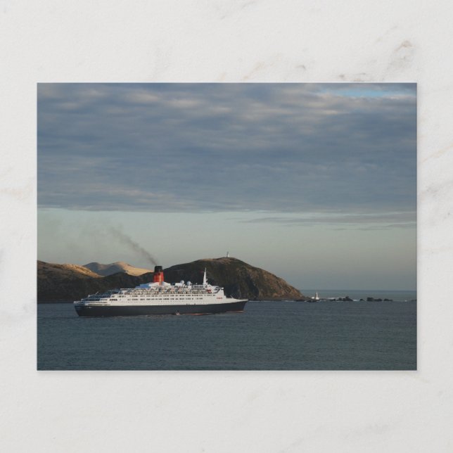 RMS Queen Elizabeth 2 Postcard (Front)