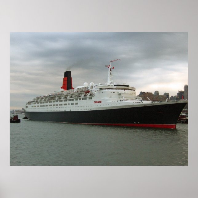 RMS Queen Elizabeth 2 Poster (Front)