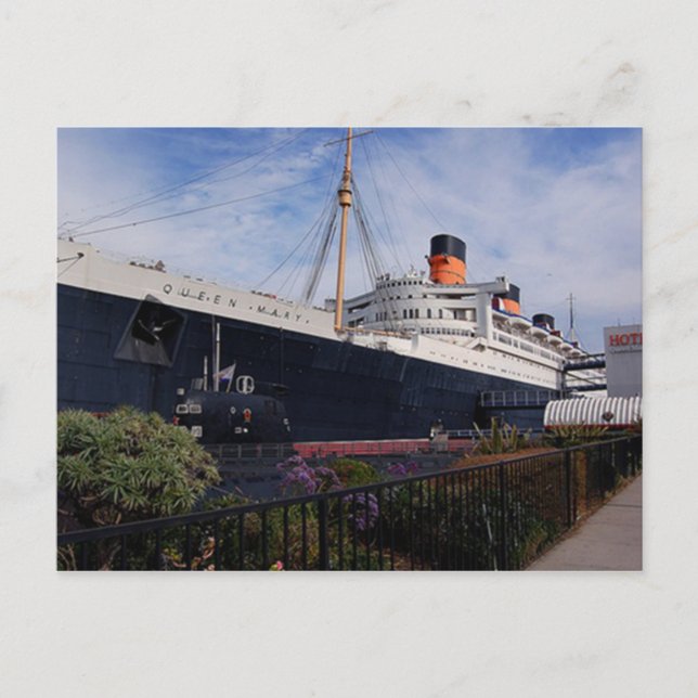 RMS Queen Mary Collection Postcard (Front)