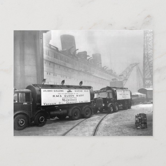 RMS Queen Mary Collection Postcard (Front)