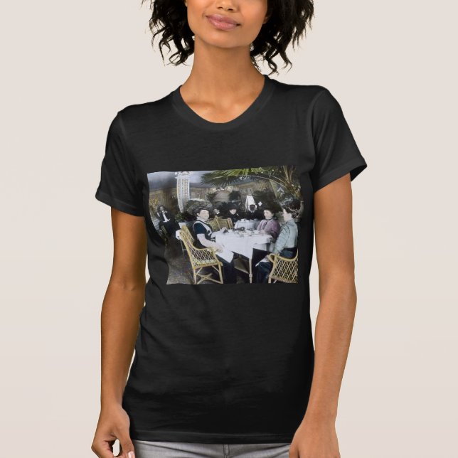 RMS Titanic 1st Class Passengers Enjoy Luxury T-Shirt (Front)