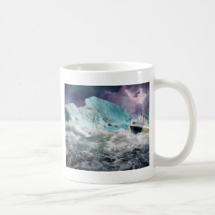 RMS Titanic and Iceberg Painting Coffee Mug