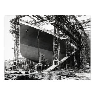 RMS TITANIC Built in Drydock - Belfast 1911 Photo Print