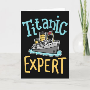 Rms Titanic Funny Expert Retro Cruise Ship Men Boy Card