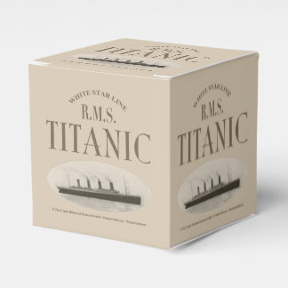 RMS Titanic Ghost Ship Sepia Classic 2x2 Favour Bo Favour Box