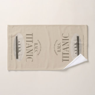 RMS Titanic Ghost Ship Sepia Hand Towel