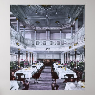 RMS Titanic Grand Dining Room Luxury Poster
