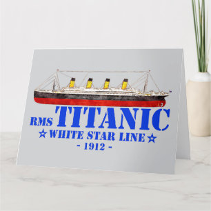 RMS Titanic Illustration - White Star Line 1912 Thank You Card