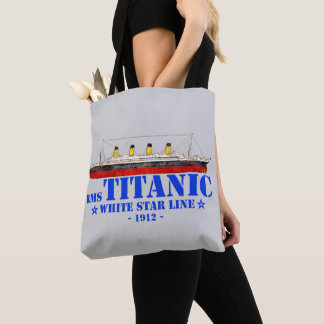RMS Titanic Illustration - White Star Line 1912 Tote Bag