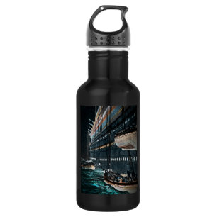 RMS Titanic Launching of the Lifeboats Vintage 532 Ml Water Bottle