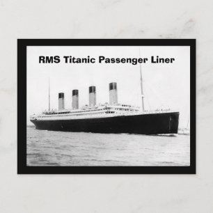 RMS Titanic Passenger Liner Postcard