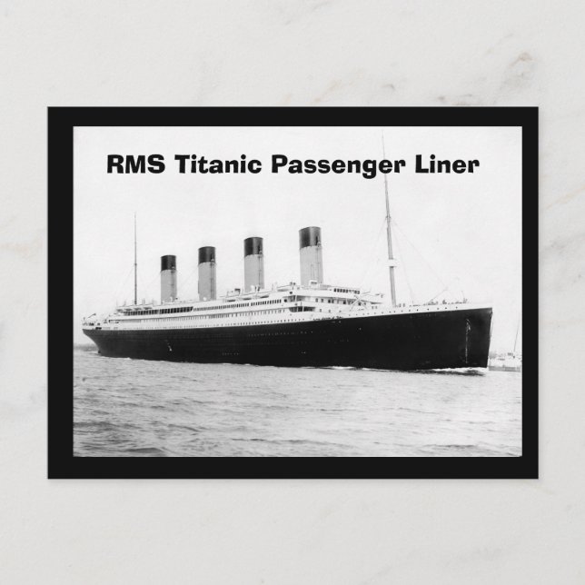 RMS Titanic Passenger Liner Postcard (Front)