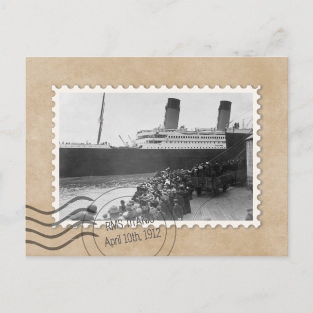 RMS TITANIC POSTCARD (Front)