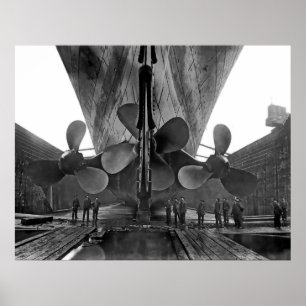 RMS Titanic Propellers Poster