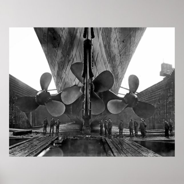RMS Titanic Propellers Poster (Front)
