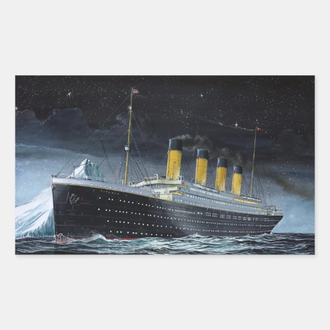RMS Titanic Rectangular Sticker (Front)