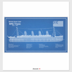 RMS Titanic Ship Blueprint Plans ABD