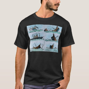 RMS Titanic Sinking Magic Lantern Slide T-Shirt