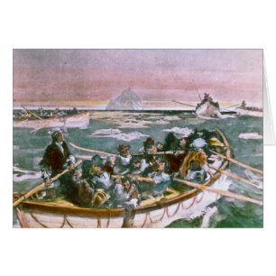 RMS Titanic Survivors in Lifeboats Next Morning