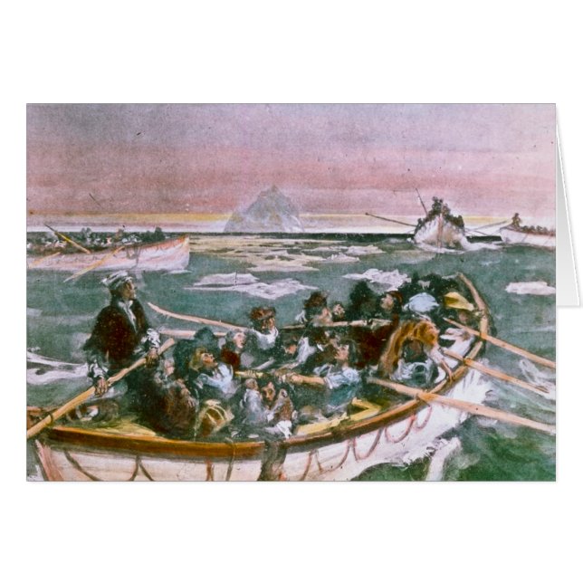 RMS Titanic Survivors in Lifeboats Next Morning (Front Horizontal)