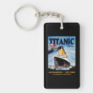 RMS Titanic Travel Ad Key Ring