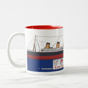 RMS Titanic Two-Tone Coffee Mug