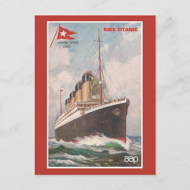 RMS Titanic White Star Line Postcard (Front)