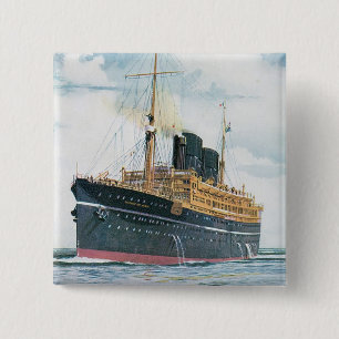 RMS Viceroy of India 15 Cm Square Badge