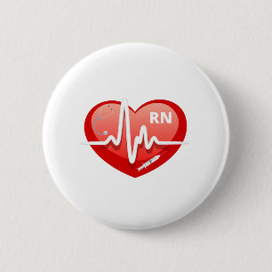 RN 6 CM ROUND BADGE